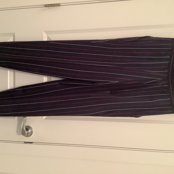 Mila Shon Navy blue striped pants & blouse - Picture 3 of 7